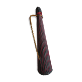 Red and black scoubidou bottle