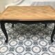 Louis XV style table in oak 1950s/60s