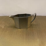 Art deco tea and coffee set in silver plated copper pewter craftsmen