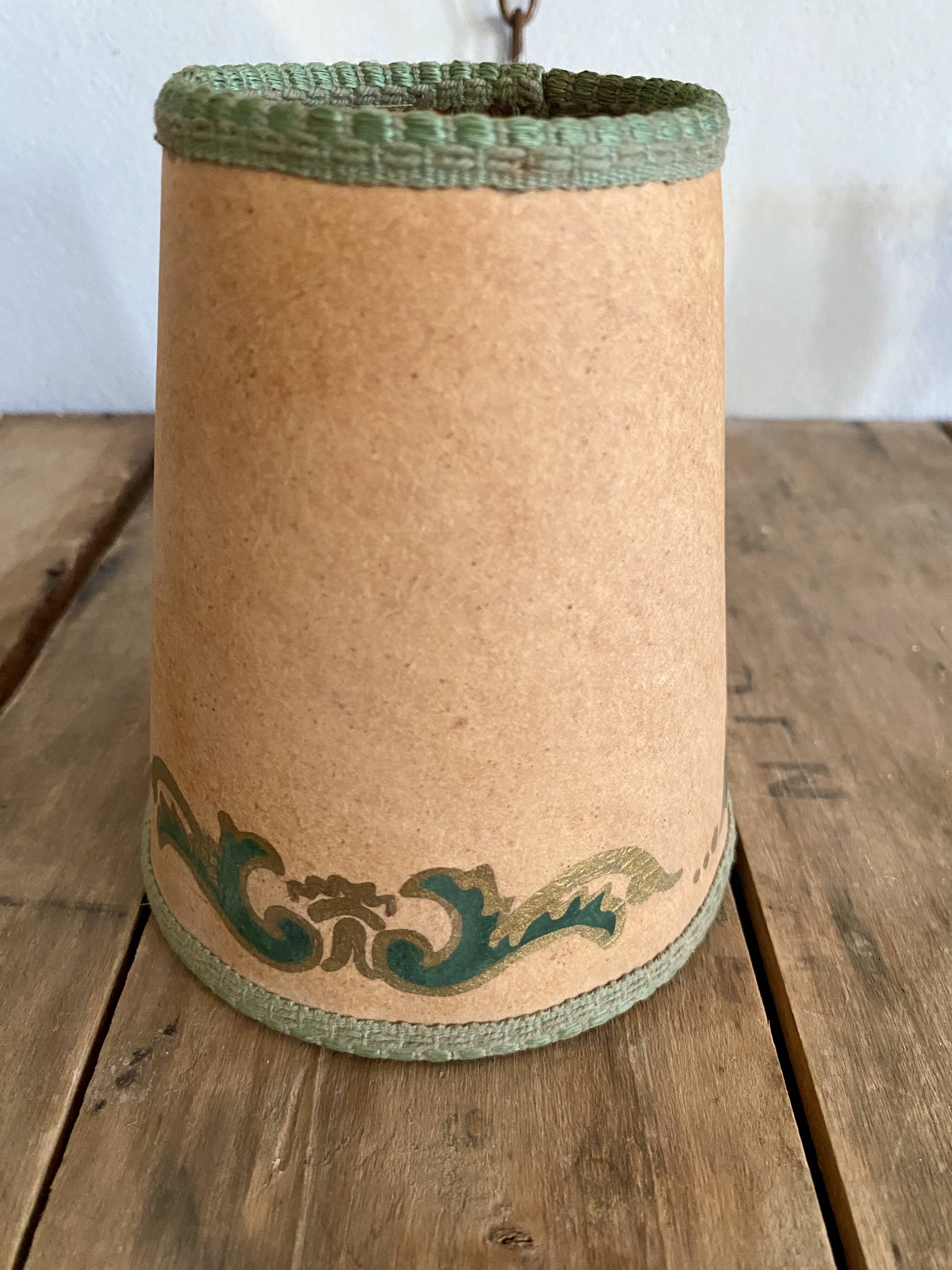 Bronze wall light, golden brass, clip-on wallpaper lampshade