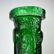 Mid-century modern green Italian glass vase by Wayne Husted for Stelvia, 1970s.
