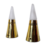 Pair of Venini Pyramidal Lamps 1970