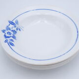 4 assiettes creuses vintage