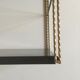 Black brown metal String Shelf