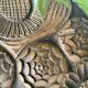 Antique Swiss carved wooden panel