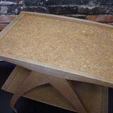 Vintage mobile bar, coffee table with a shelf 1960