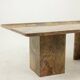 Table basse rectangulaire en marbre Sarrancolin. Travail contemporain
