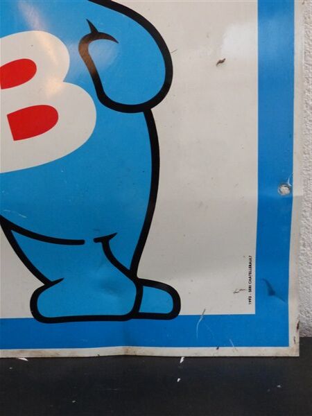 Butagaz bear enamelled plate