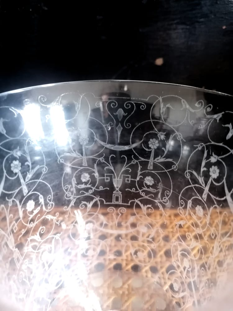 Baccarat vase Michelangelo art deco