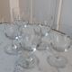 Set of 5 crystal wine glasses 30s