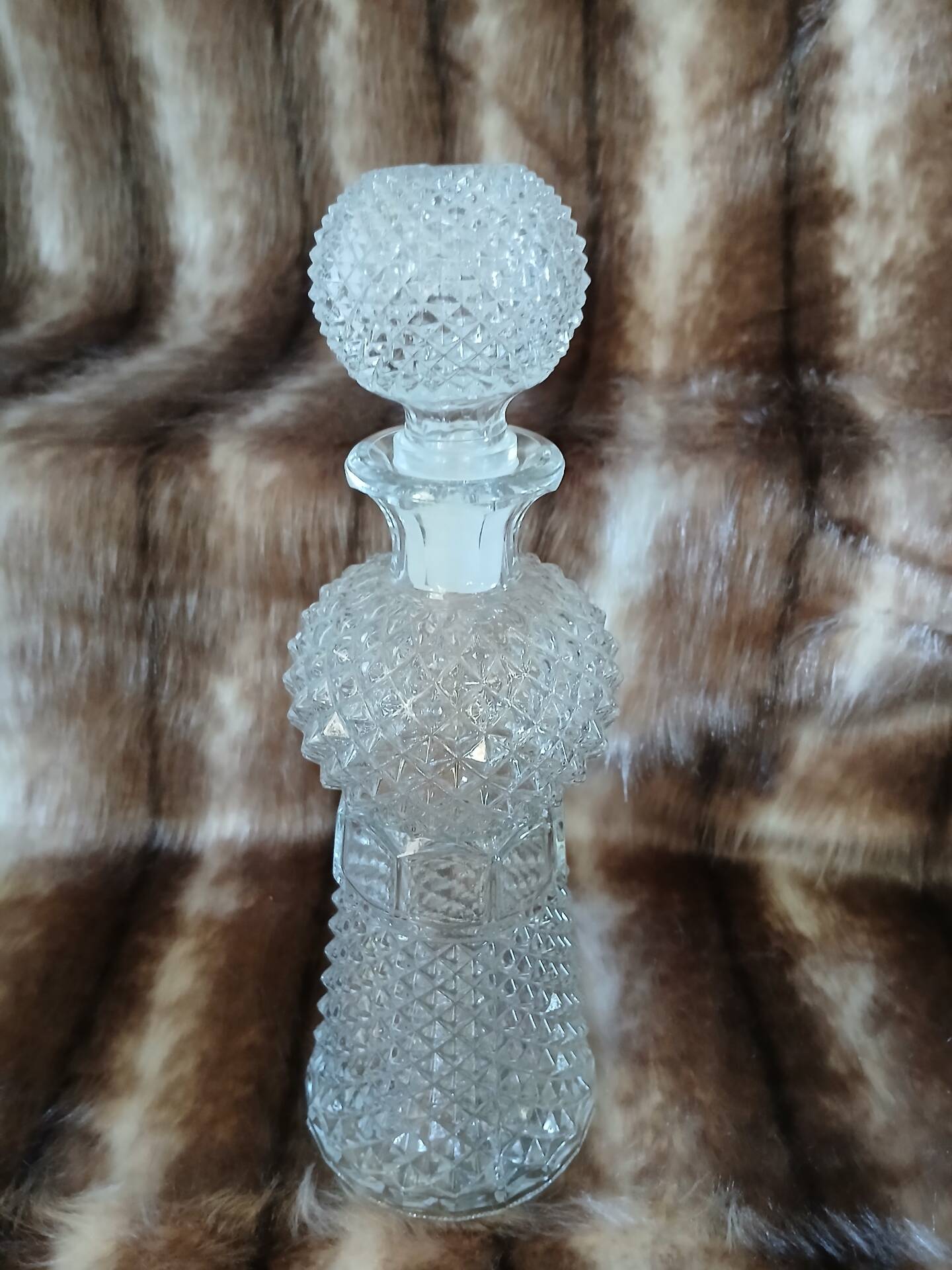 Vintage cut glass carafe
