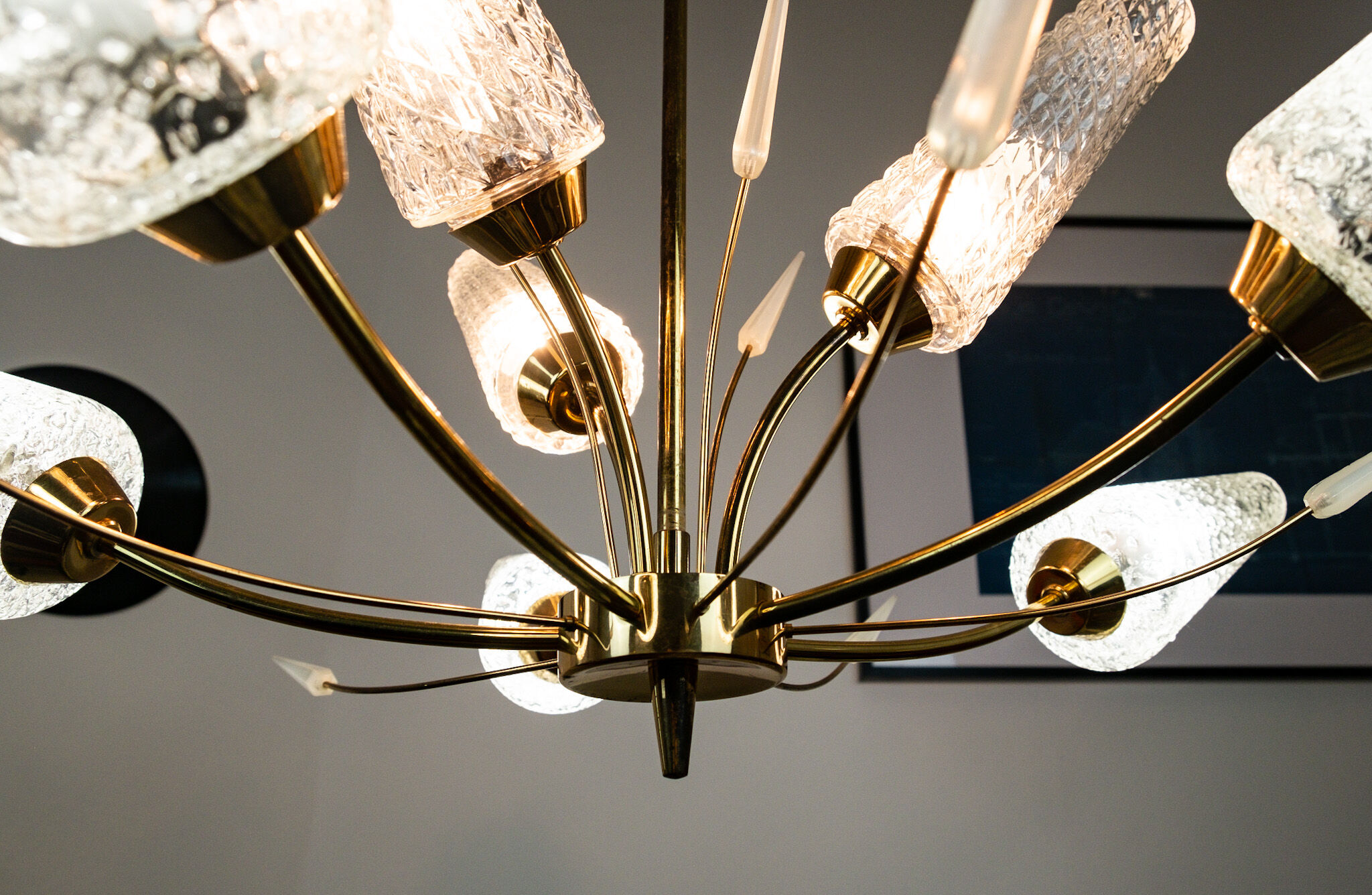 Lustre 8 feux années 50