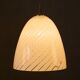 Mid 20thc italian murano glass swirl bowl pendant light by avmazzega c.1970