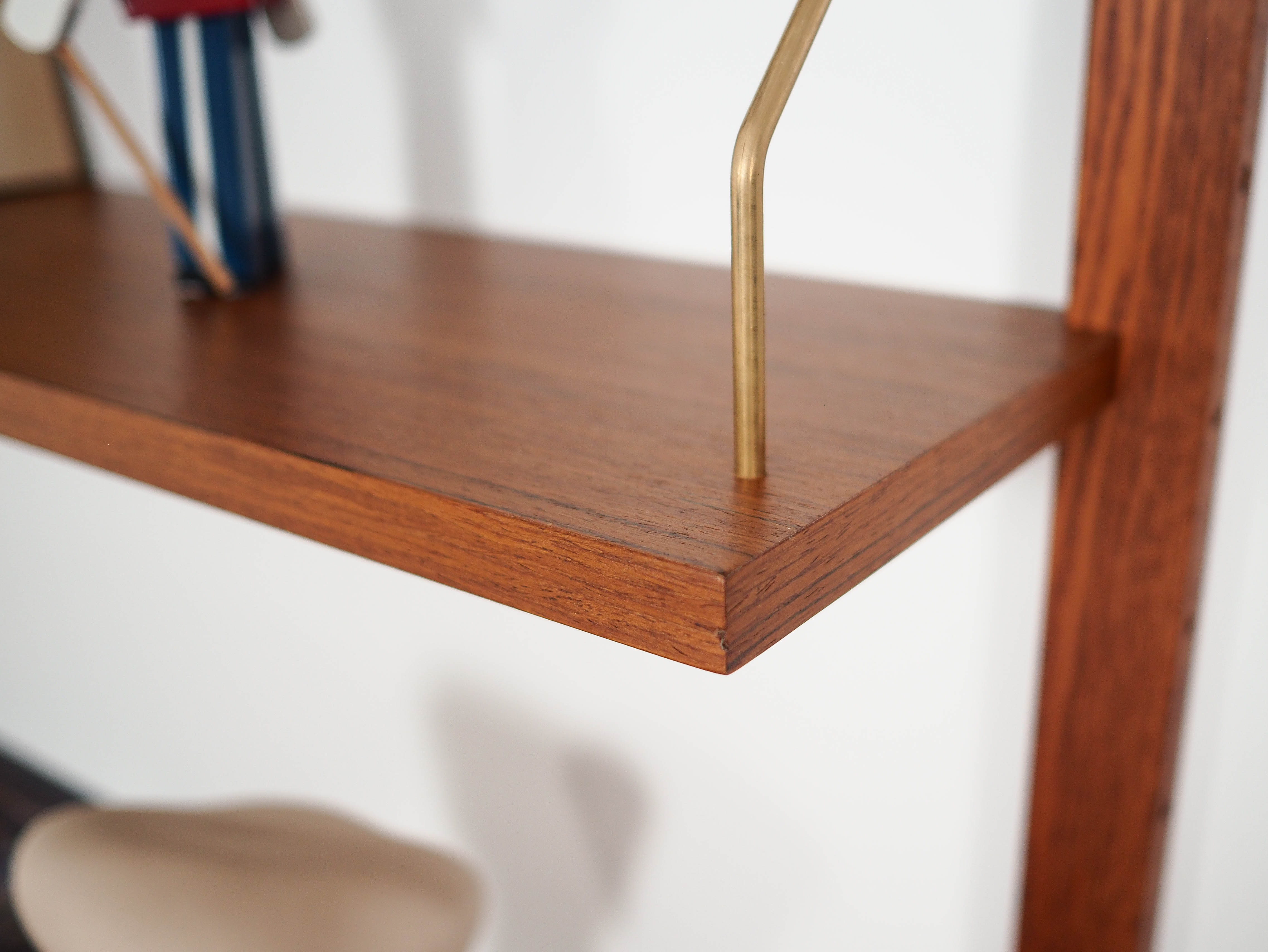 Teak modular bookcase PS System, Danish design, 1960s, manufactured by Rand