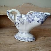 Iron earth gravy boat, Bouquet Creil & Montereau model, early 20th century
