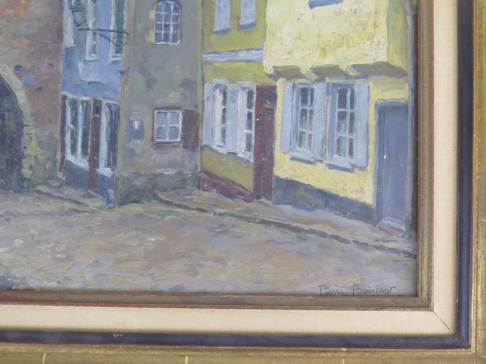 Antique painting by Pierre Boissart (1878-1944) signed country view B8