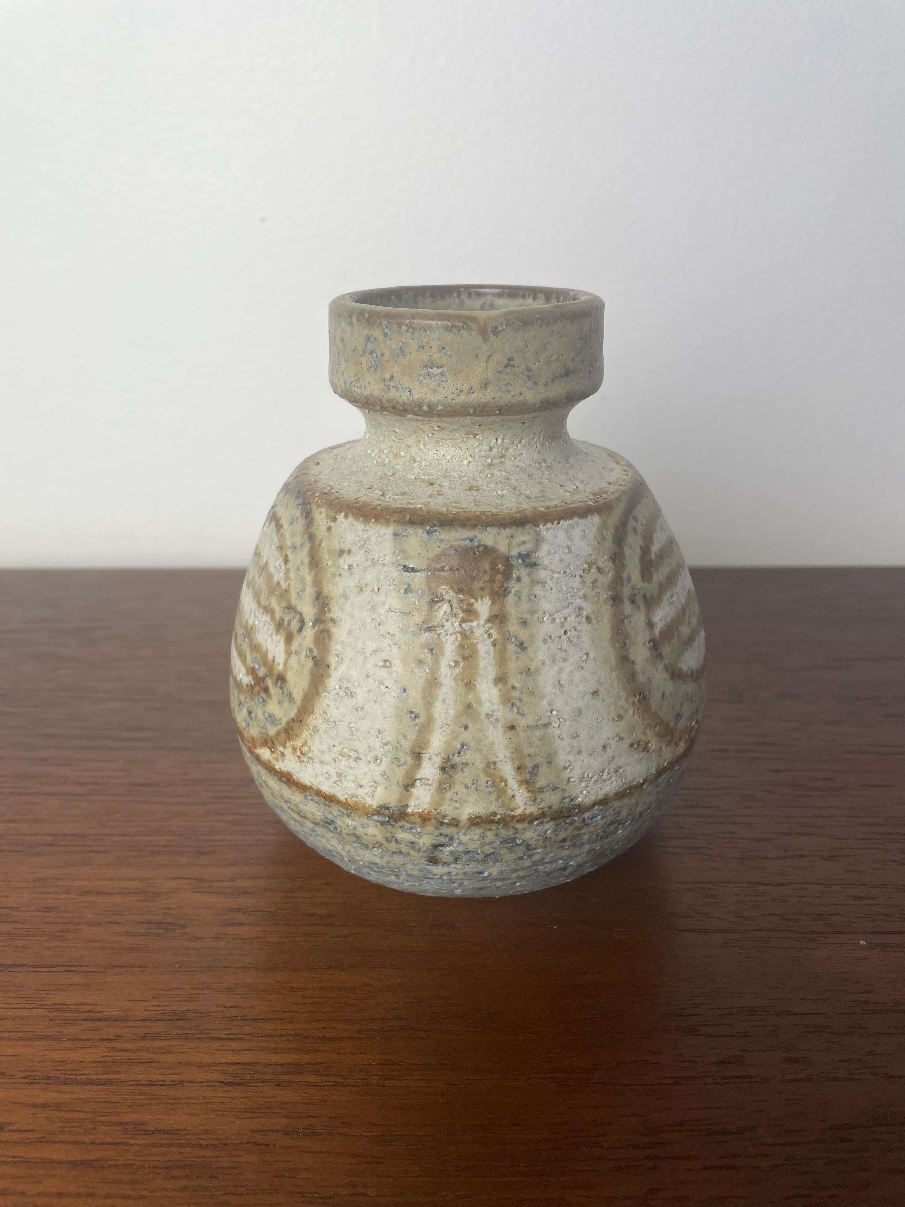 Scandinavian ceramic vase Erika from Søholm