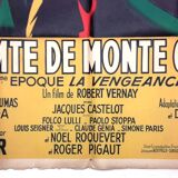 Original cinema poster "The Count of Monte Cristo " 1954 Jean Marais...
