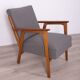 Vintage 60's armchair in teak wood and fabric danish design