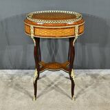 Planter in Precious Wood Marquetry, Napoleon III Period – Mid-19th Century