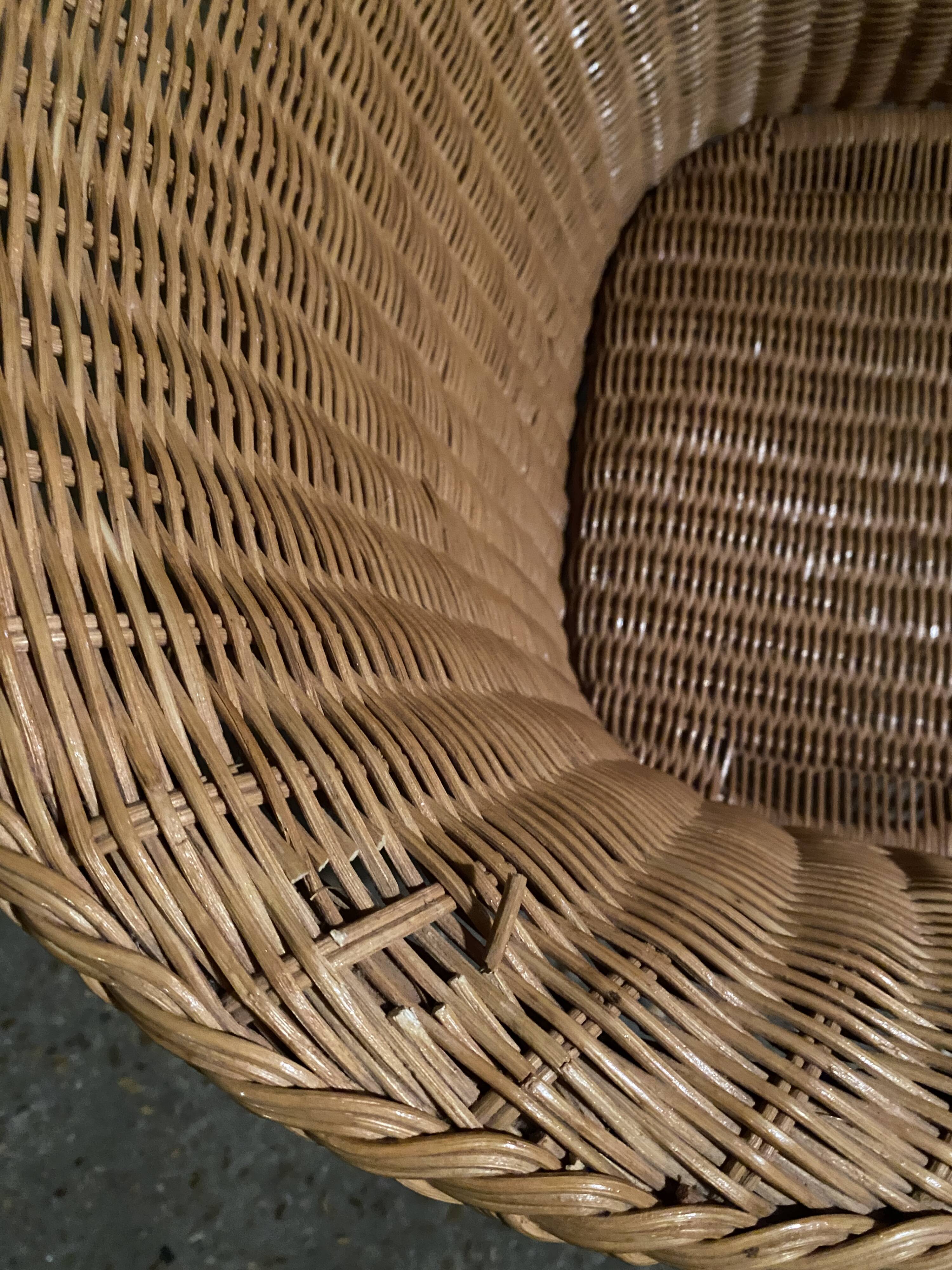 1960s rattan armchair