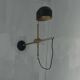 Mullan brass wall light / adjustable