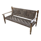 Audoux and Minet cord bench