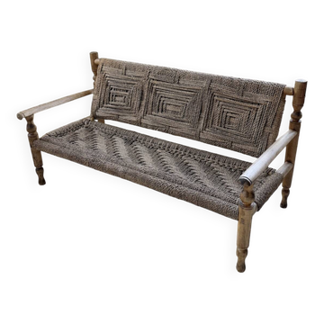 Audoux and Minet cord bench
