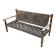 Audoux and Minet cord bench