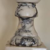 Alabaster lamp base - white stone lamp