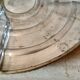 Appetizer tray, servant silver metal and its 5 ramekins 1930s cut glass
