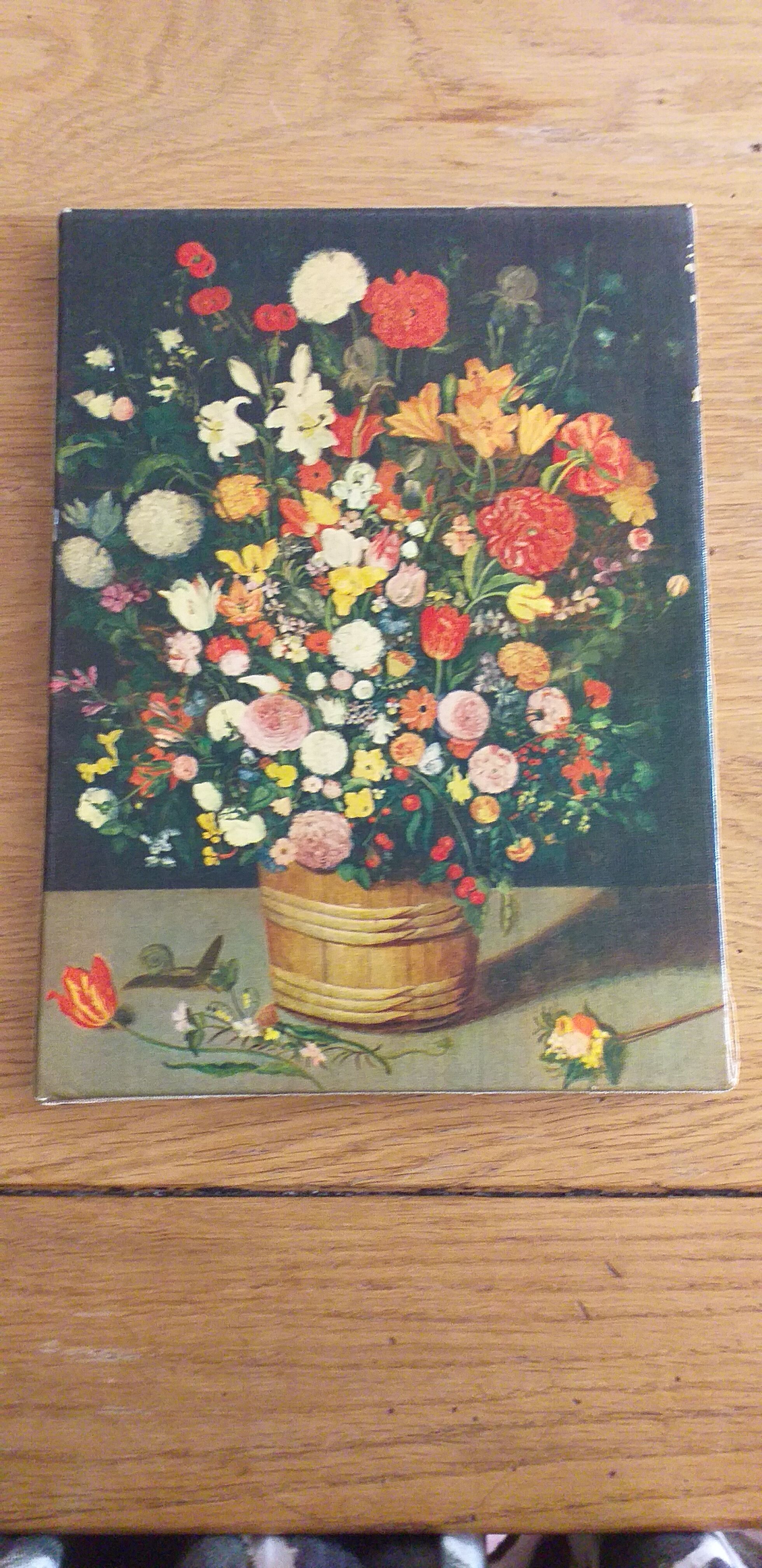 Print on canvas bouquet of flowers with a spiral 1964 braun et cie