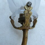 Bronze swan collar sconce