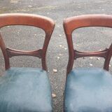 Pair of 19th century Restoration period armchairs