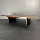 Low Japandi bamboo wabi sabi coffee table by Axel Vervoordt, Belgium 1980s