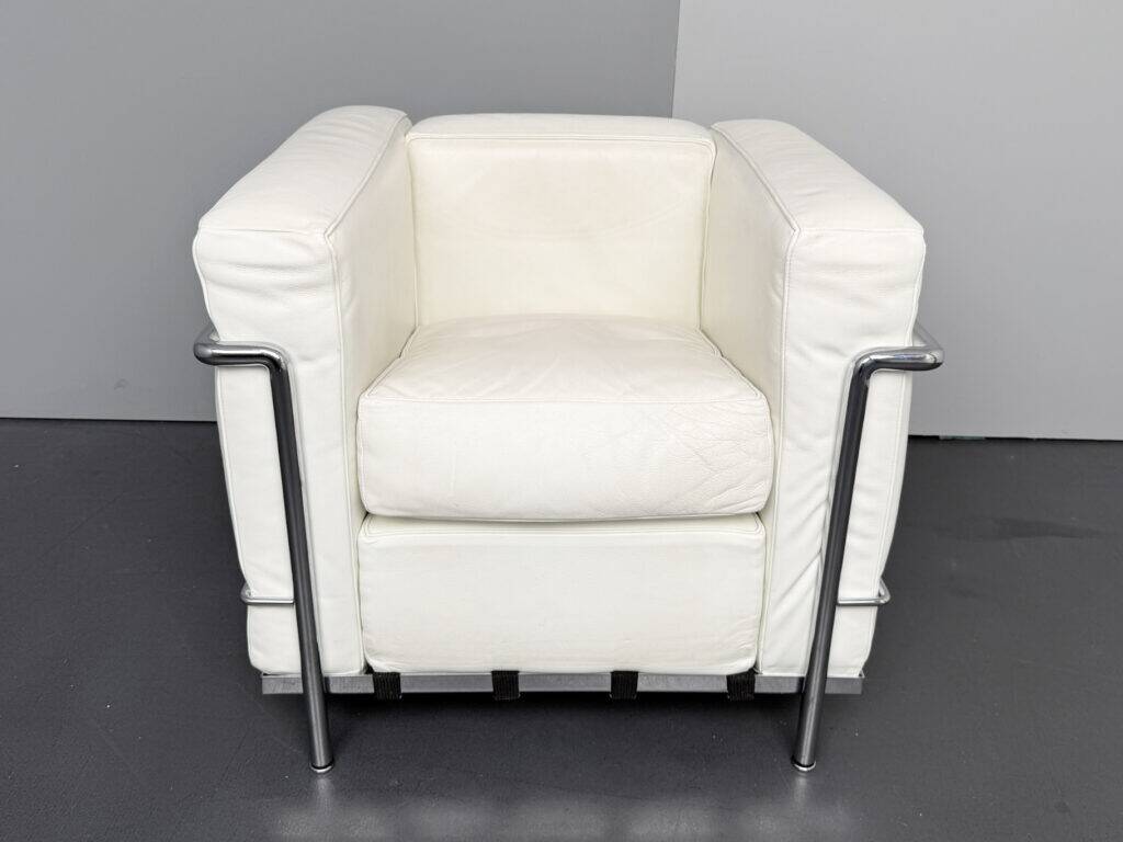 LC2 armchair by Le Corbusier for Cassina, Italy, 2000s