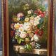 Nature morte signée avec des fleurs.