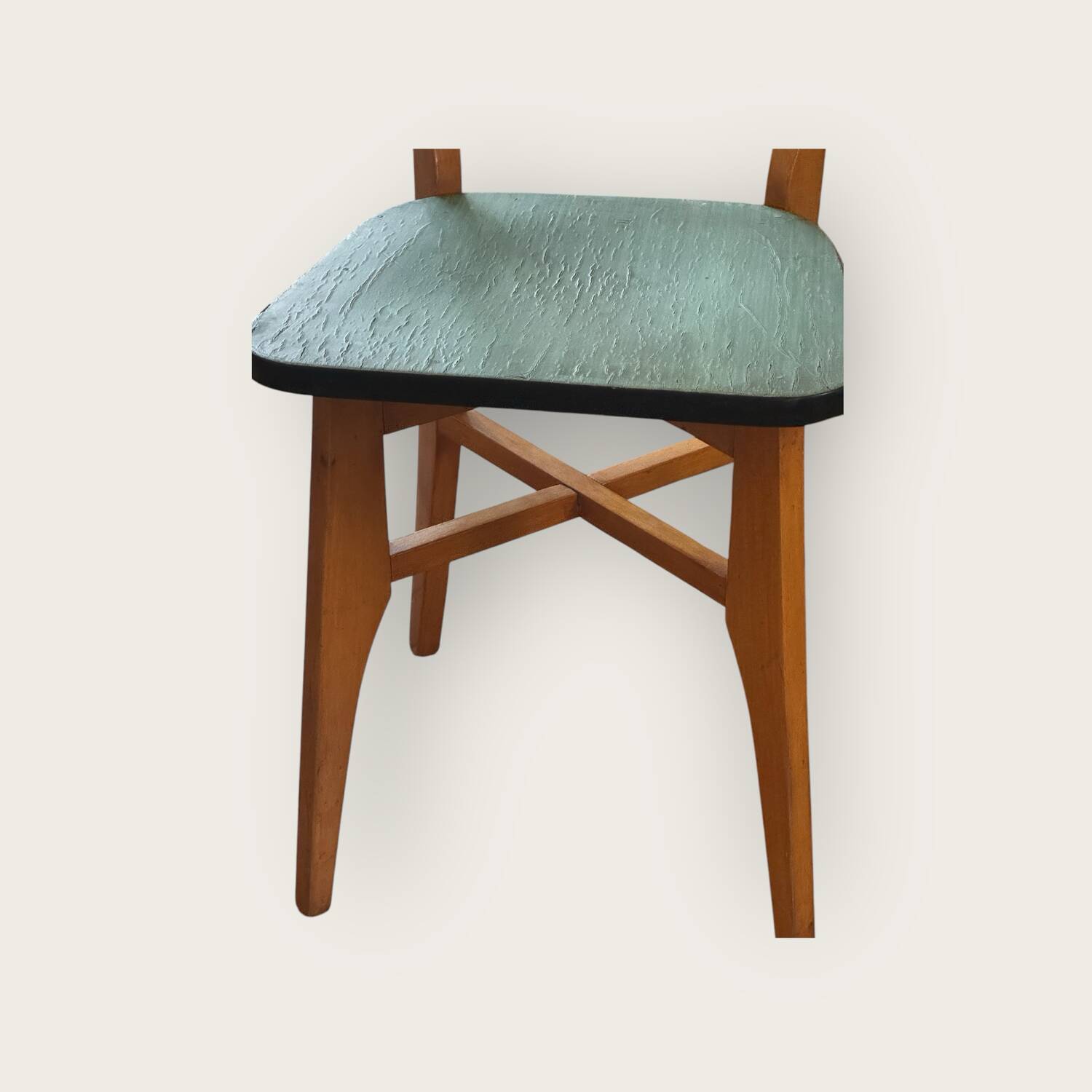 Pair of vintage 50's Linoleum chairs