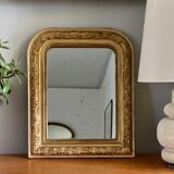 Old mirror Louis philippe gilded wood