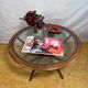 Mid Century retro vintage teak spider astro coffee table 1970  Viktor Wilki