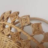 Wicker braided basket