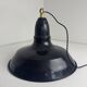 Ancienne suspension d’atelier industriel emaillee 40 cm