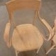 Paire de fauteuil en hêtre et bois courbés