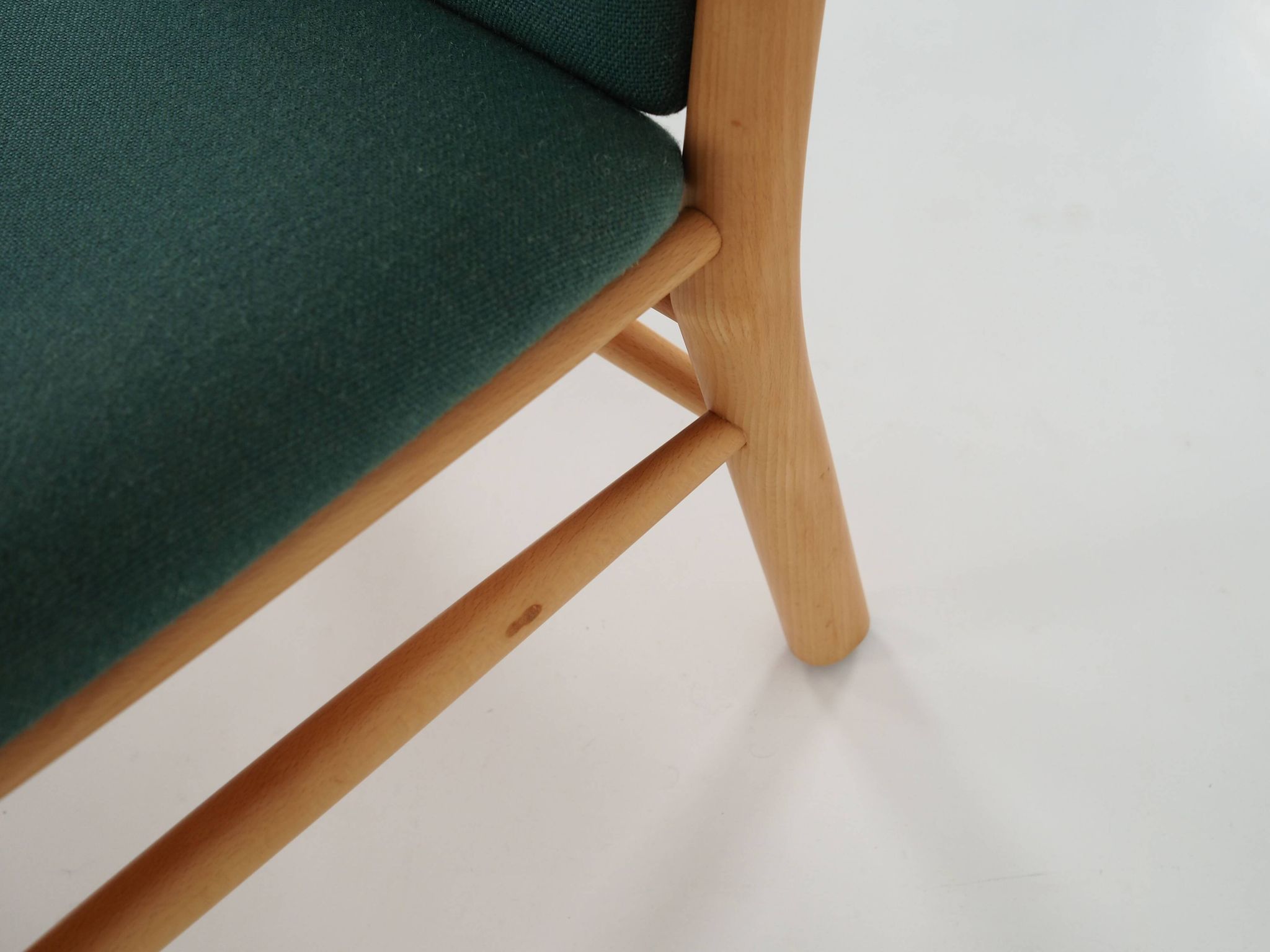 Beech armchair, Danish design, 1970s, designer: Erik Ole Jørgensen, manufacture: Tarm Stole & Møbelf
