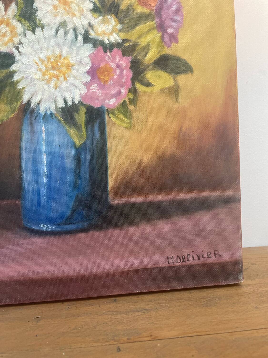 Flower canvas painting