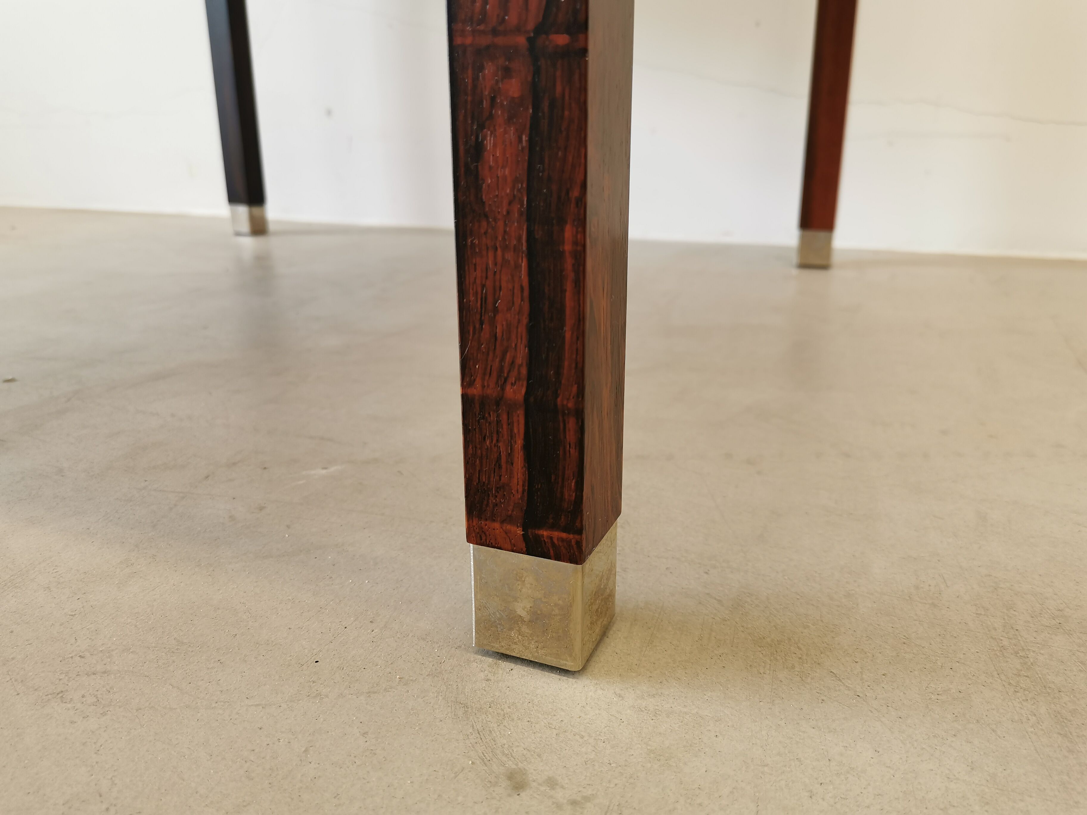 Scandinavian square rosewood coffee table