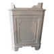 White wooden corner unit