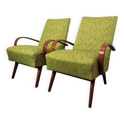 Fauteuils vintage par Jaroslav Smidek, années 1960, Set de 2
