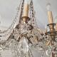 Old large chandelier with baccarat crystal tassels
