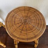 Vintage rattan stools